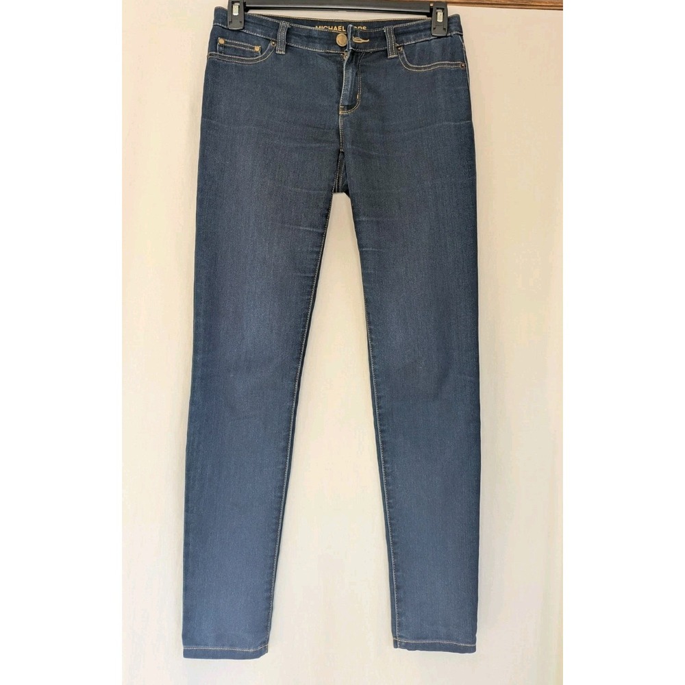 Michael Kors Jeans Womens 4 Ava Super Skinny Stretch Denim Blue